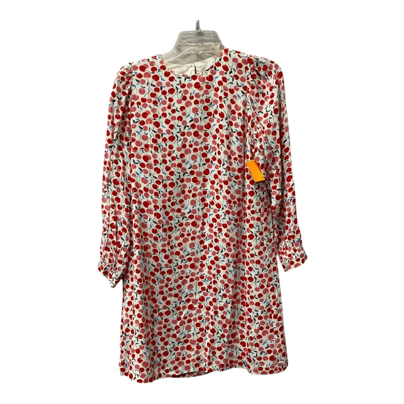 Limited Stock flowy evening dressDress Casual Short By Loft In Red & White, Size:Xs