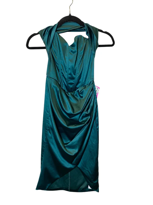 Can't Be Beat ruffle dressDress Party Short By Cmc In Green, Size: Xs