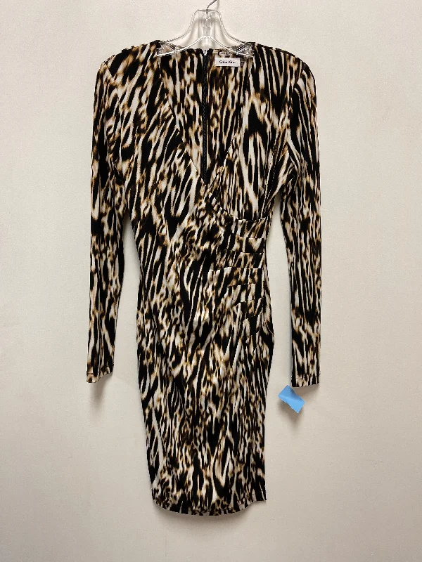 Get It Before It’s Gone boho-chic dressDress Party Midi By Calvin Klein In Animal Print, Size: S