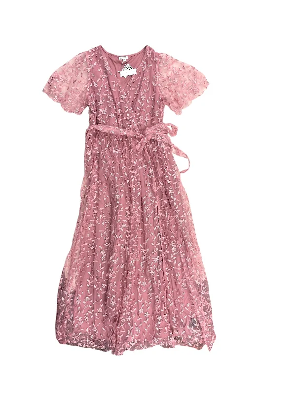 Flash Sale flowy maxi dressDress Casual Maxi By Baltic Born In Pink, Size: 3x