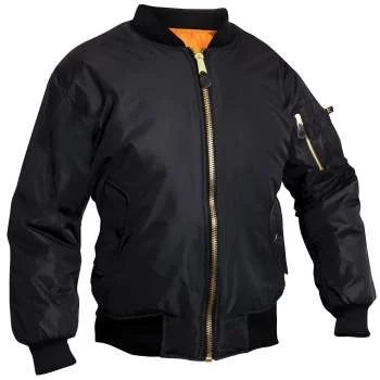 insulated winter jacketWomens MA-1 Flight Jacket - Black