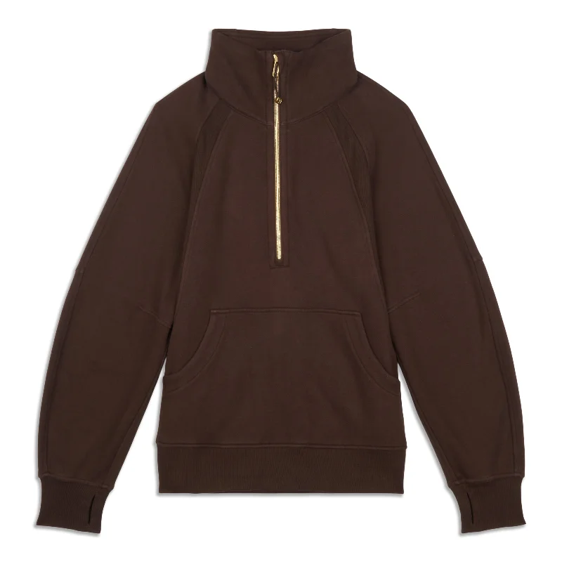 Instant Savings Scuba Oversized Funnel-Neck Half Zip - Resale