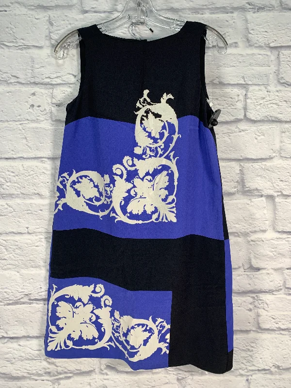Online Only shift dressBlack & Blue Dress Designer Tibi, Size Xs