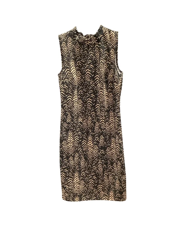 Referral Discount fitted bodycon dressDress Work By Vince Camuto In Black & Tan, Size: Xs Referral Discount fitted bodycon dressDress Work By Vince Camuto In Black & Tan, Size: Xs