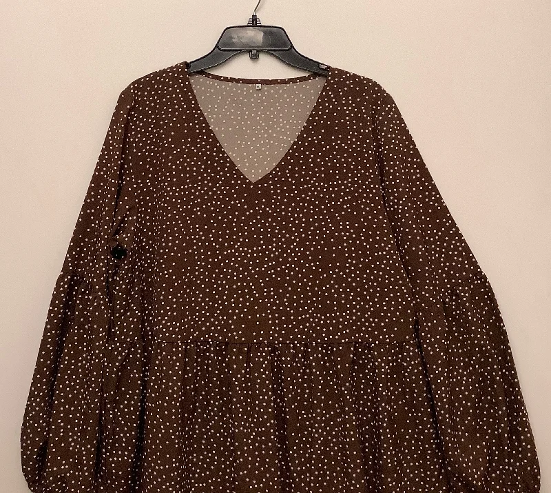 Exclusive Savings elegant evening dressDress Casual Short By Clothes Mentor In Brown, Size: Xl Exclusive Savings elegant evening dressDress Casual Short By Clothes Mentor In Brown, Size: Xl