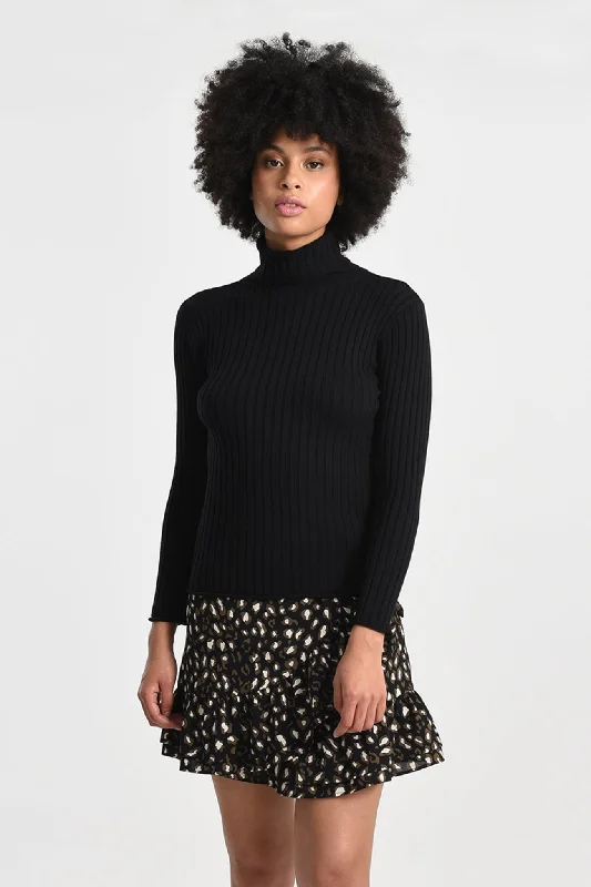 casual shift dressMolly Bracken Turtleneck Ribbed Jumper