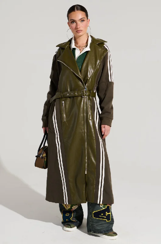 Unmissable Offer padded puffer coatHADLEY MIXED MEDIA TRENCH
