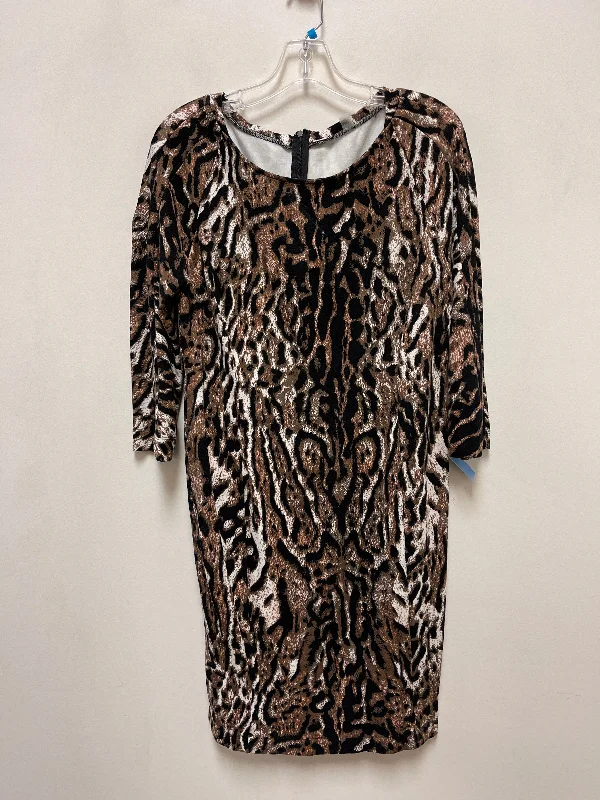 Act Now chic slip dressDress Casual Midi By Tahari By Arthur Levine In Animal Print, Size: M Act Now chic slip dressDress Casual Midi By Tahari By Arthur Levine In Animal Print, Size: M