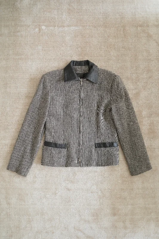 Unmissable Offer insulated jacketCHECKERED WOOL JACKET
