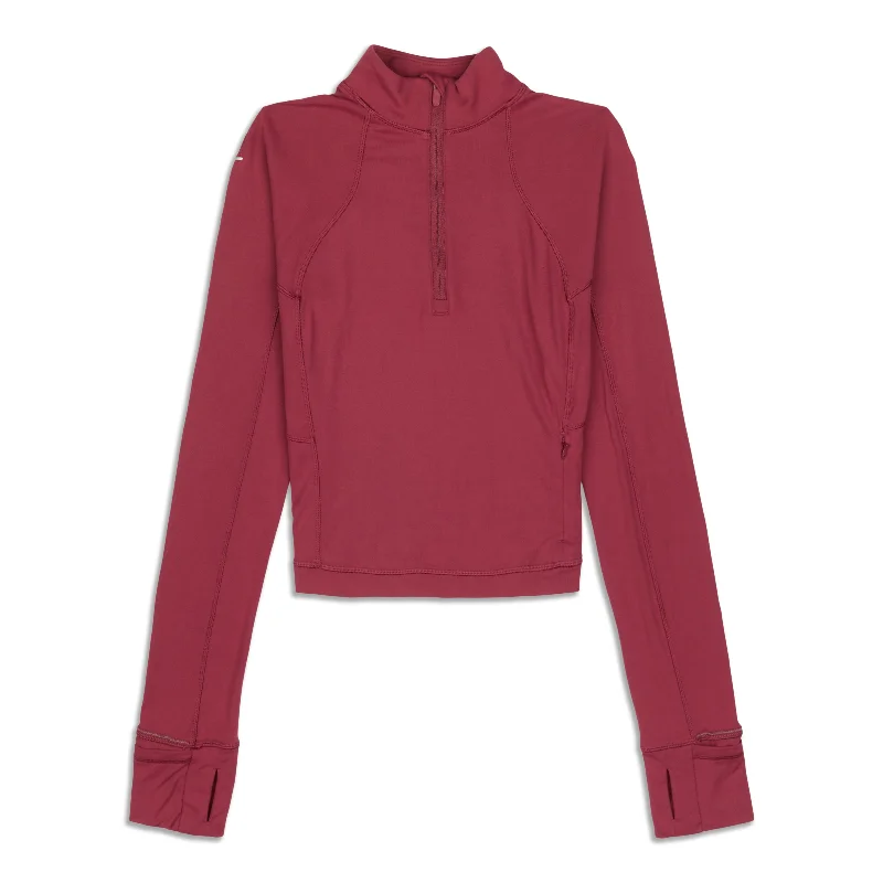 Super Sale It's Rulu Run Cropped Half-Zip