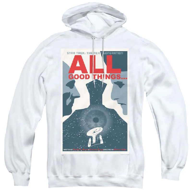 Mega Deal bold hoodie with logoStar Trek The Next Generation Tng Season 7 Episode 25 - Pullover Hoodie