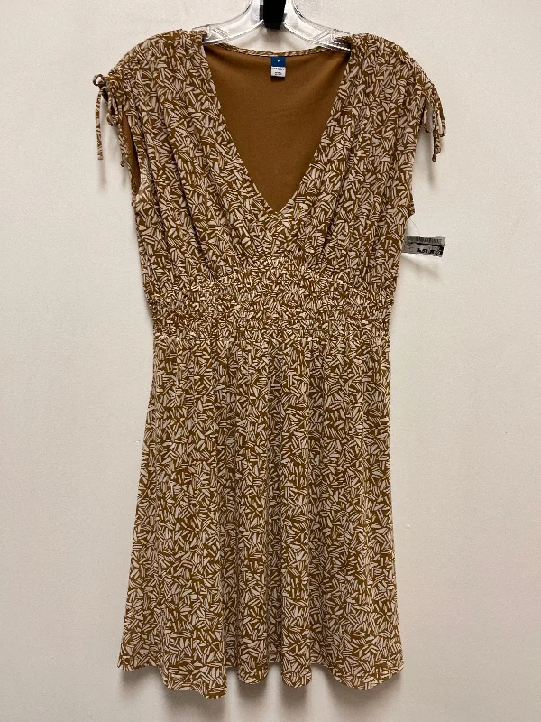 Quick Sale party dressDress Casual Midi By Old Navy In Brown, Size: M