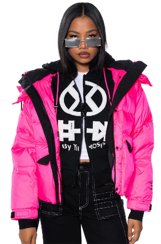 Season Finale Sale fitted trench coatFREESTYLE PUFFER COAT WITH INNER HOODIE
