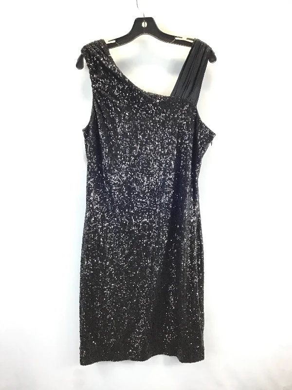 Sneak Peek Sale elegant dressDress Party Midi By Calvin Klein In Black, Size: 14