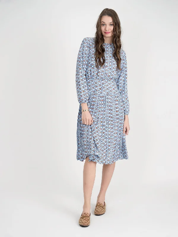 structured dressGinger Chain Print Midi Dress