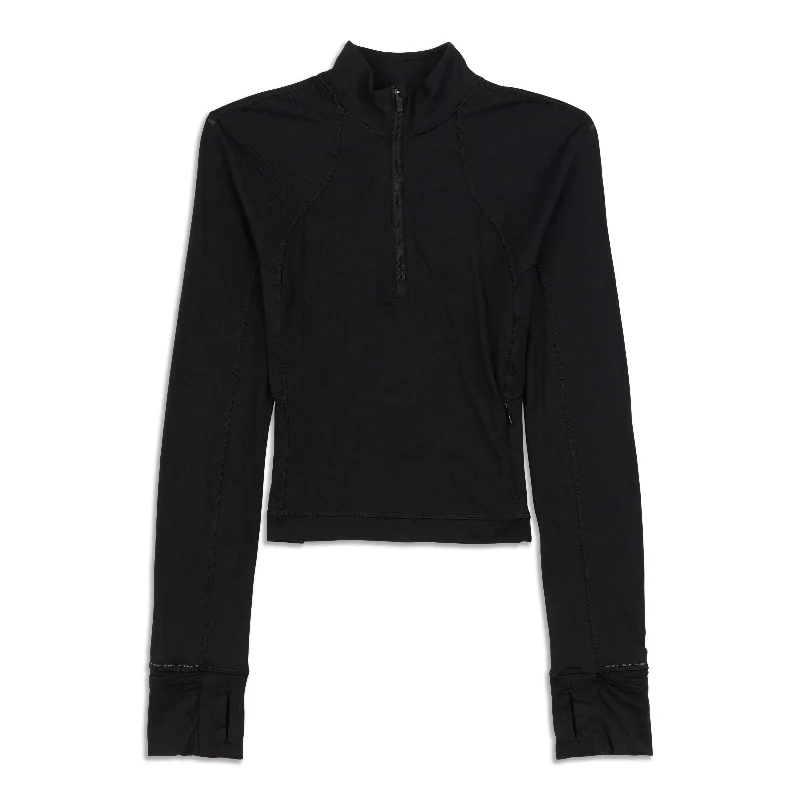 Discount Deals It's Rulu Run Cropped Half Zip