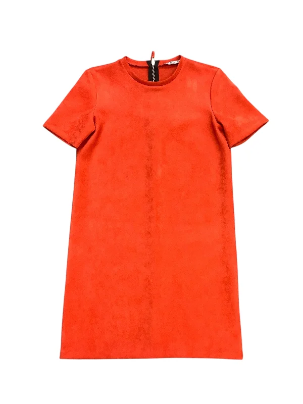 Stock Up and Save comfy maxi dressDress Casual Short By Zara In Orange, Size: M
