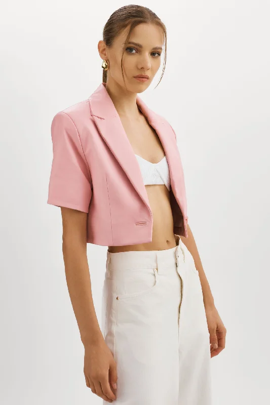 sleek trench coatCALATEA | Short Sleeve Blazer