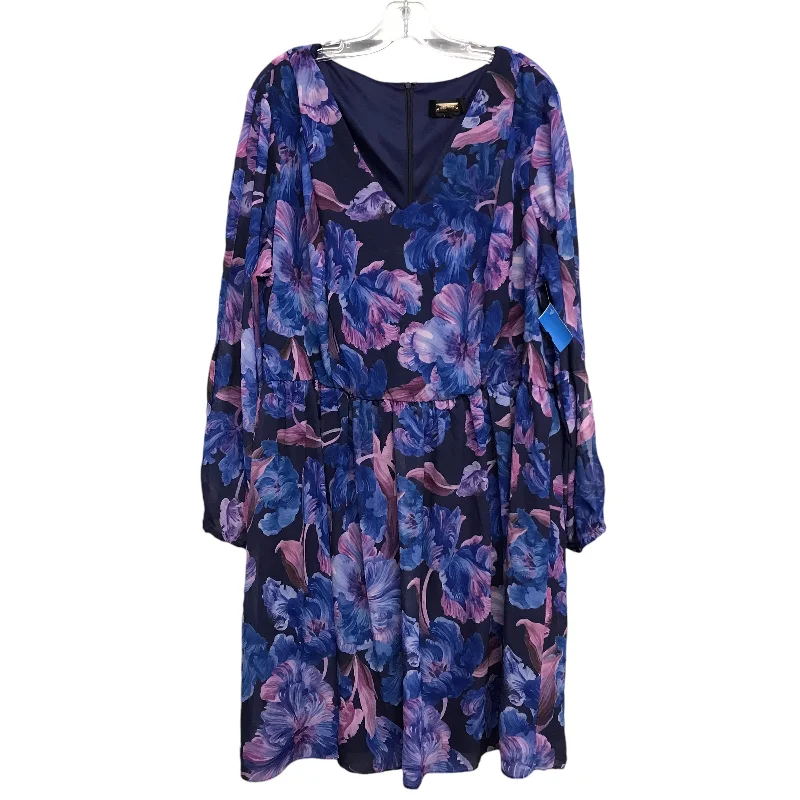 Huge Discounts ruched dressDress Party Midi By Alexia Admor In Floral Print, Size:2X