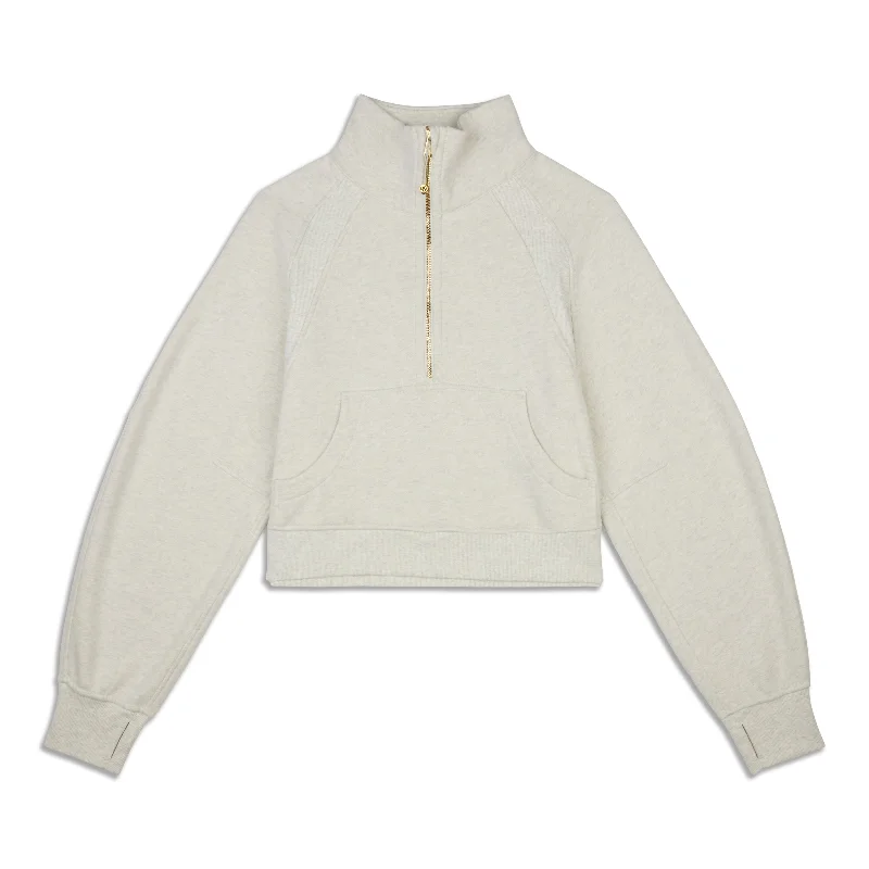 Exclusive Deal Scuba Oversized Funnel-Neck Half Zip - Resale