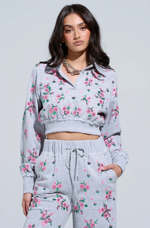 Price Meltdown GARDEN PARTY RHINESTONE BUTTON UP TOP