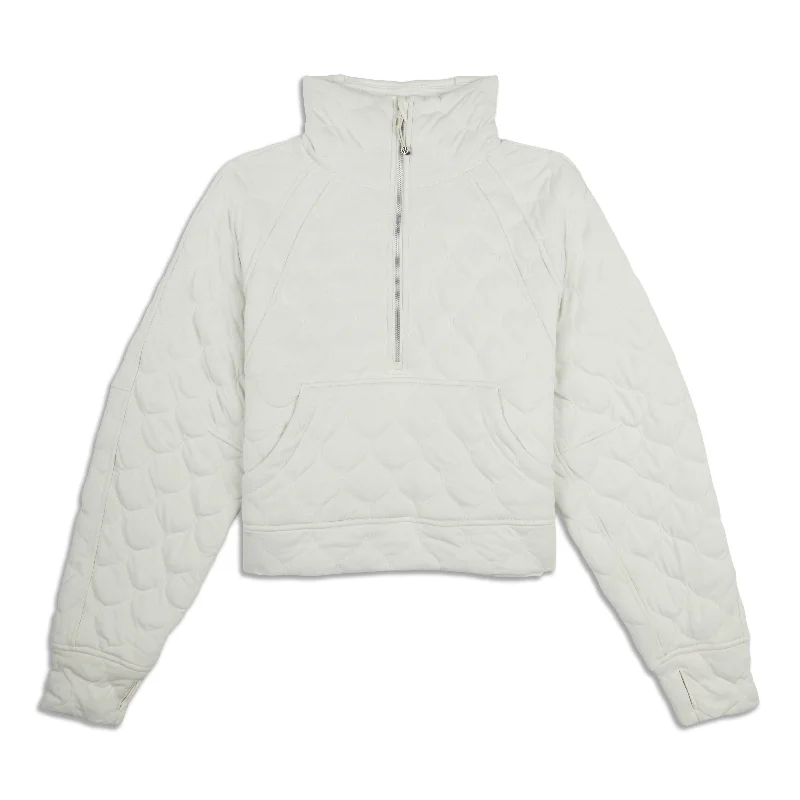 TIME-Limited Offer Scuba Oversized Quilted Half Zip - Resale