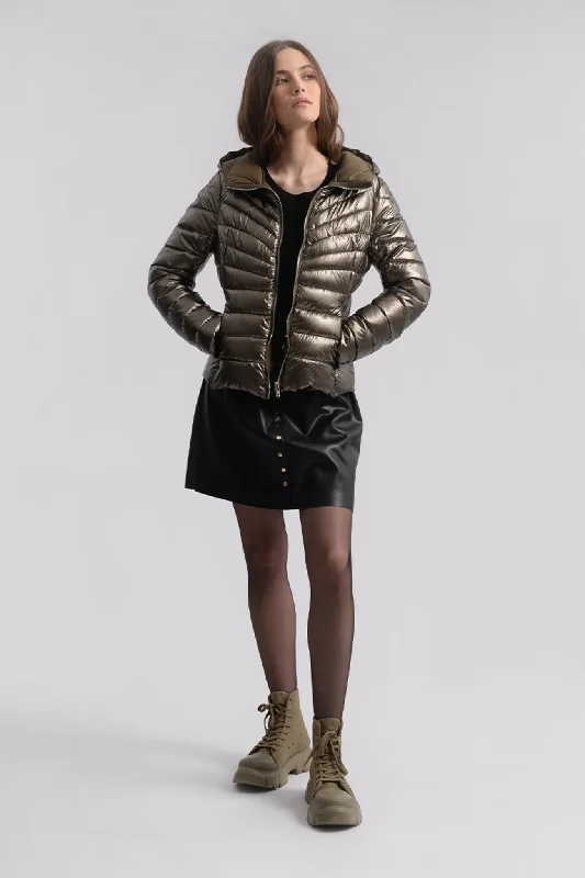 flowy dressMolly Bracken Kahki Padded Jacket