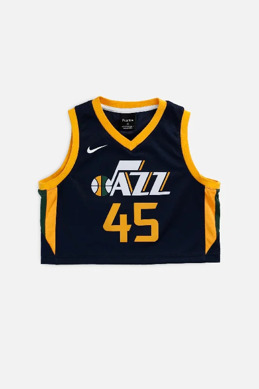 Extra Savings minimaRework Utah Jazz NBA Crop Jersey - S