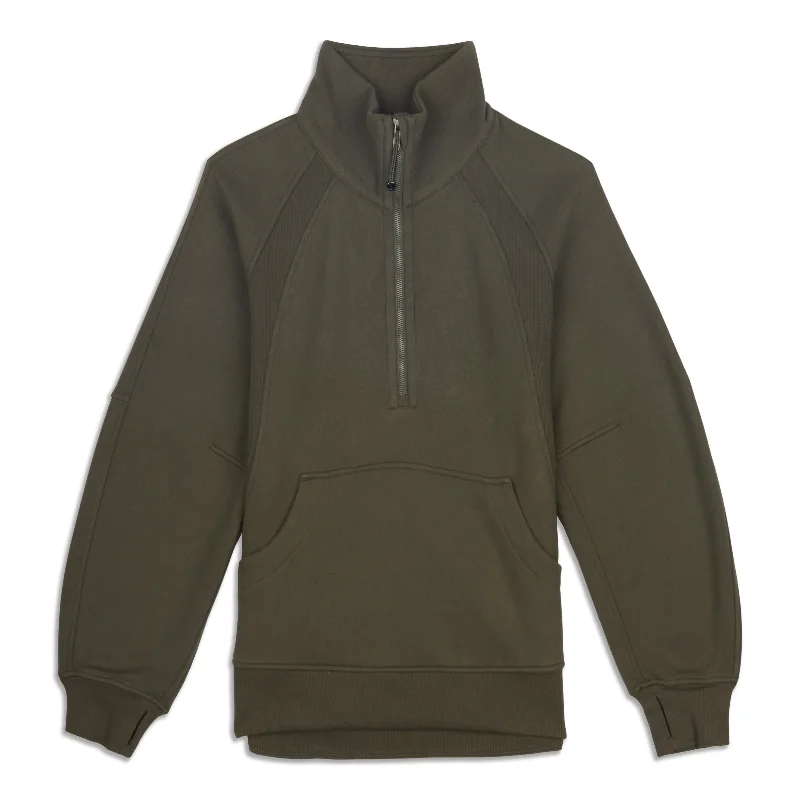 Bonus Savings Scuba Oversized Funnel-Neck Half Zip - Resale